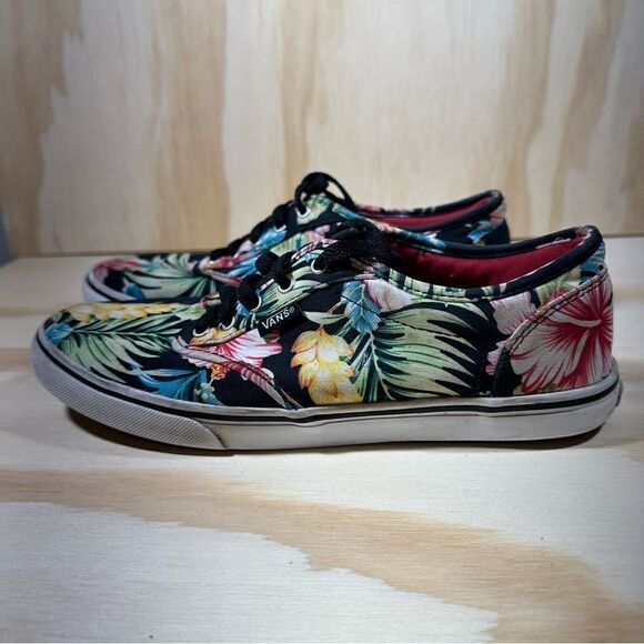 Vans Hawaiian Tropical Floral Shoes Women’s Size 7.5 - Picture 1 of 7
